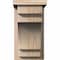 Ekena Millwork Mediterranean Smooth Corbel w/Backplate, Douglas Fir, 7 1/2"W x 14"D x 14"H COR08X14X14MED01SDF - alternate 2